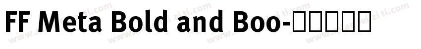 FF Meta Bold and Boo字体转换